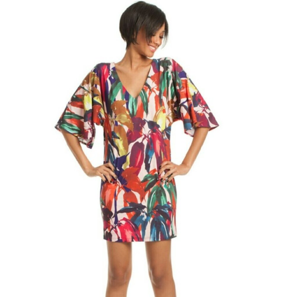 Trina Turk Jungle Print Jersey Dress Sz 6